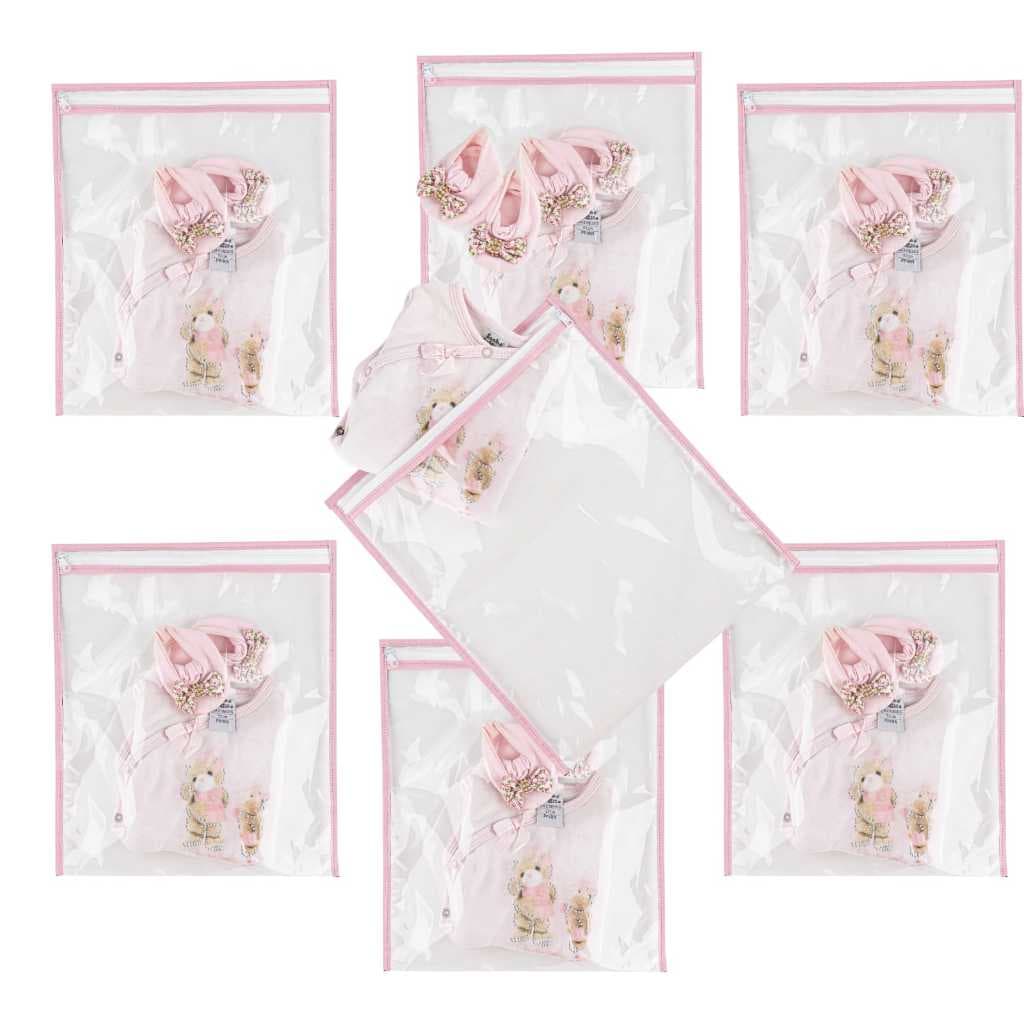 Kit 7 Saquinhos Maternidade Organizador Bebê MALA/VIAGEM/ROUPA SECA e MOLHADA