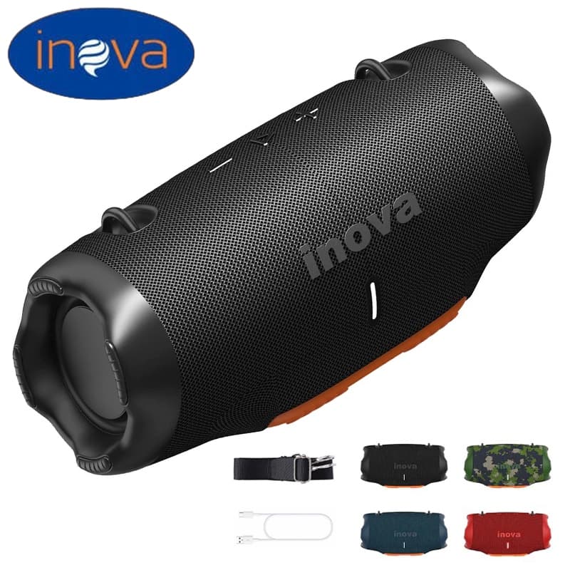 Inova Caixa De Som Estéreo De Alta Fidelidade Tws Party Ipx6 Speaker 16W SEM FIO RESISTENTE À ÁGUA