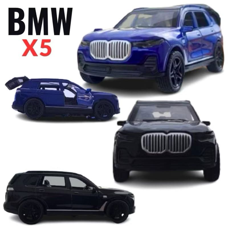 Miniatura carrinho de ferro BMW X5 escala 1:32 Metal Coleção