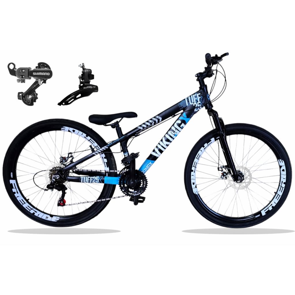 Bicicleta VikingX Tuff 25 Câmbios Shimano Aro 26 com Freios a Disco 21v
