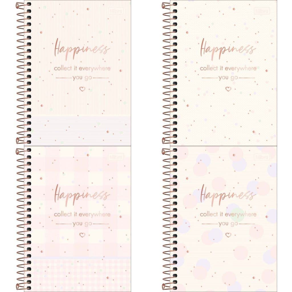 Caderneta Espiral 1/8 Soho 80 Folhas Pautadas 11 x 15,4 cm  - Tilibra