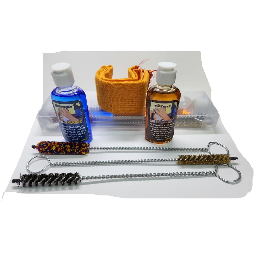 Kit Limpeza Super Dart Armas Calibres 9mm - 380 - 38 - 357 - .40 - 10mm
