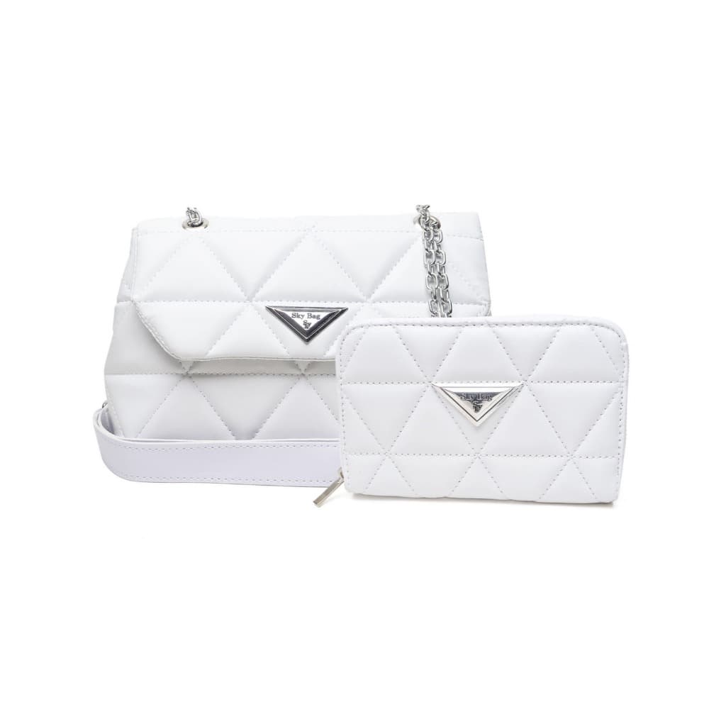 Bolsa Carteira Diamante Tamanho Unico Estruturada Sintético Alça transversal ajustável .