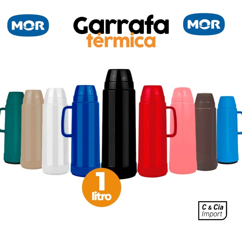 Garrafa Térmica Mor 1 Litro Todas Cores GT Use Inverno Café Chimarrão Resistente