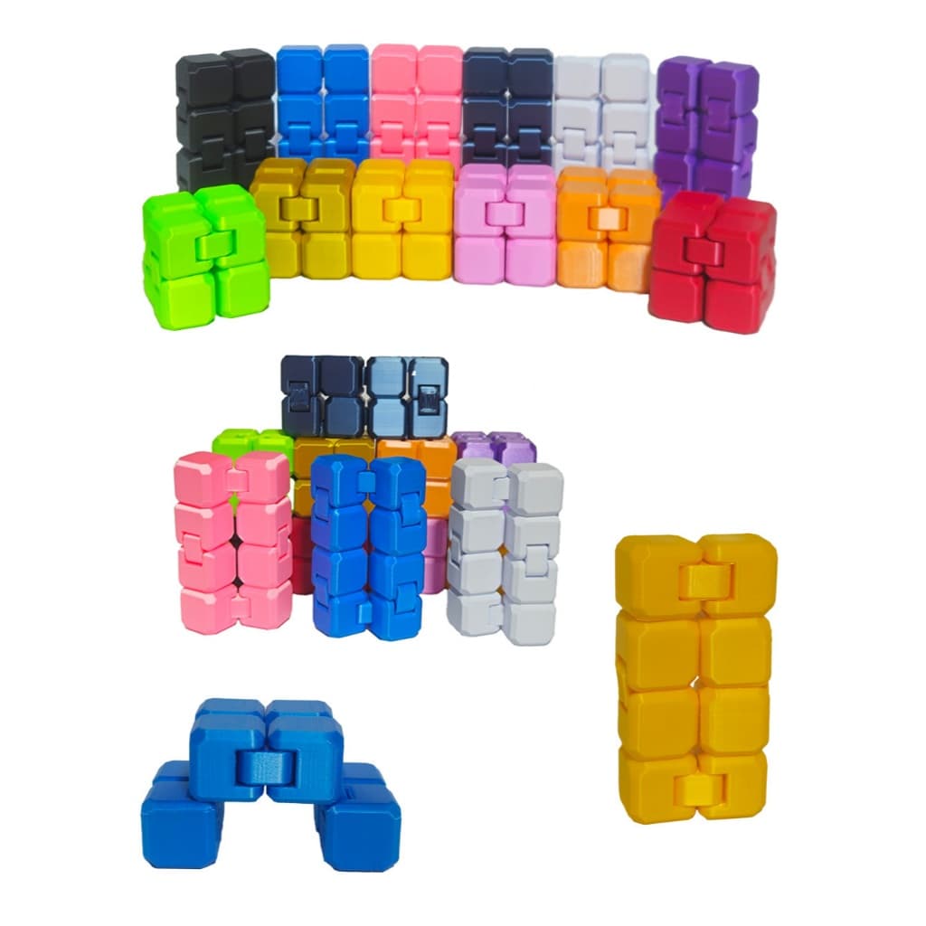 Brinquedo Cubo Magico Infinito Fidget Anti Stress E Ansiedade Diversas Cores