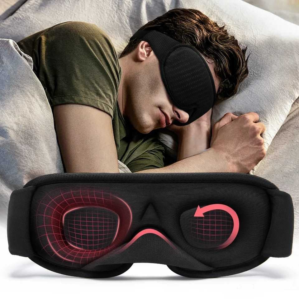 Máscara Espuma Confortavel 3D de dormir 100% Zero Pressão Tampa do olho noturno para viagens MT207