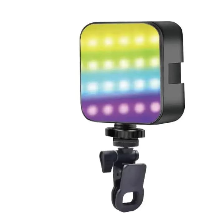 Mini Luz De Vídeo Led Rgb Com Suporte Para Celular 5600k Recarrega LAY-83