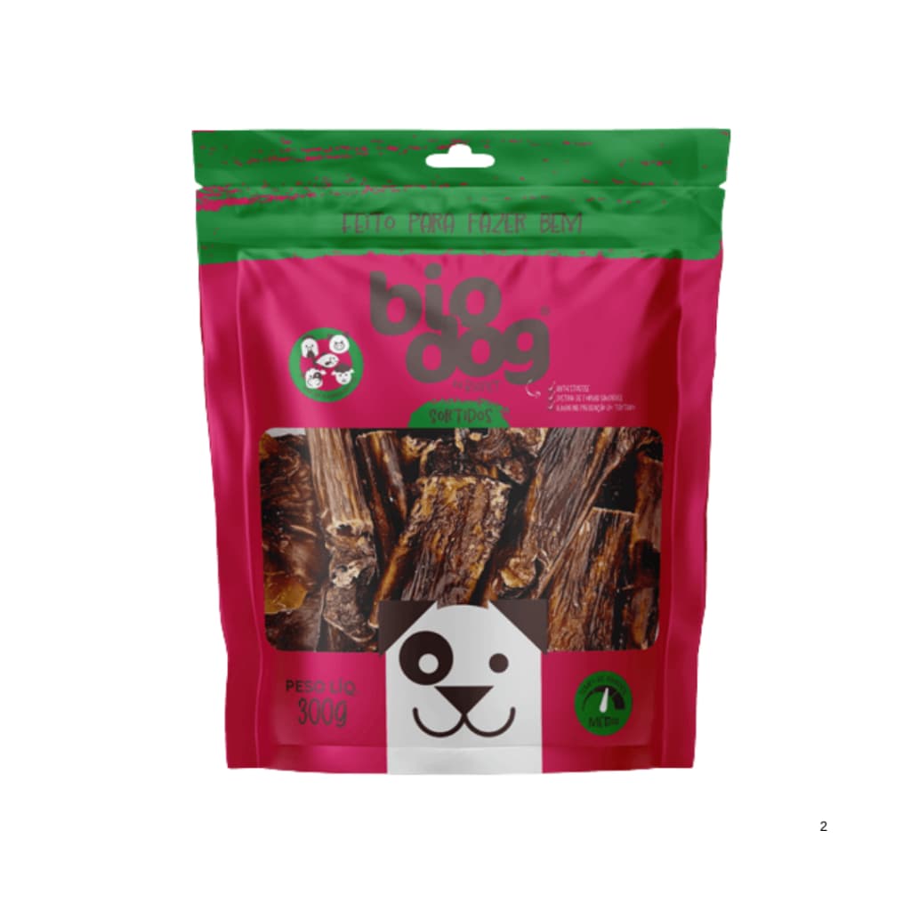 Petisco Snack Sortido Biodog Sortidos Natural Bovino 300g