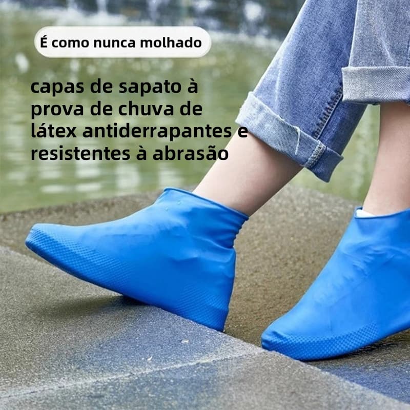 Protetor De Sapato Impermeável De Silicone Capa de Chuva Para Tênis Colorido e Unisex Joven e Adulto