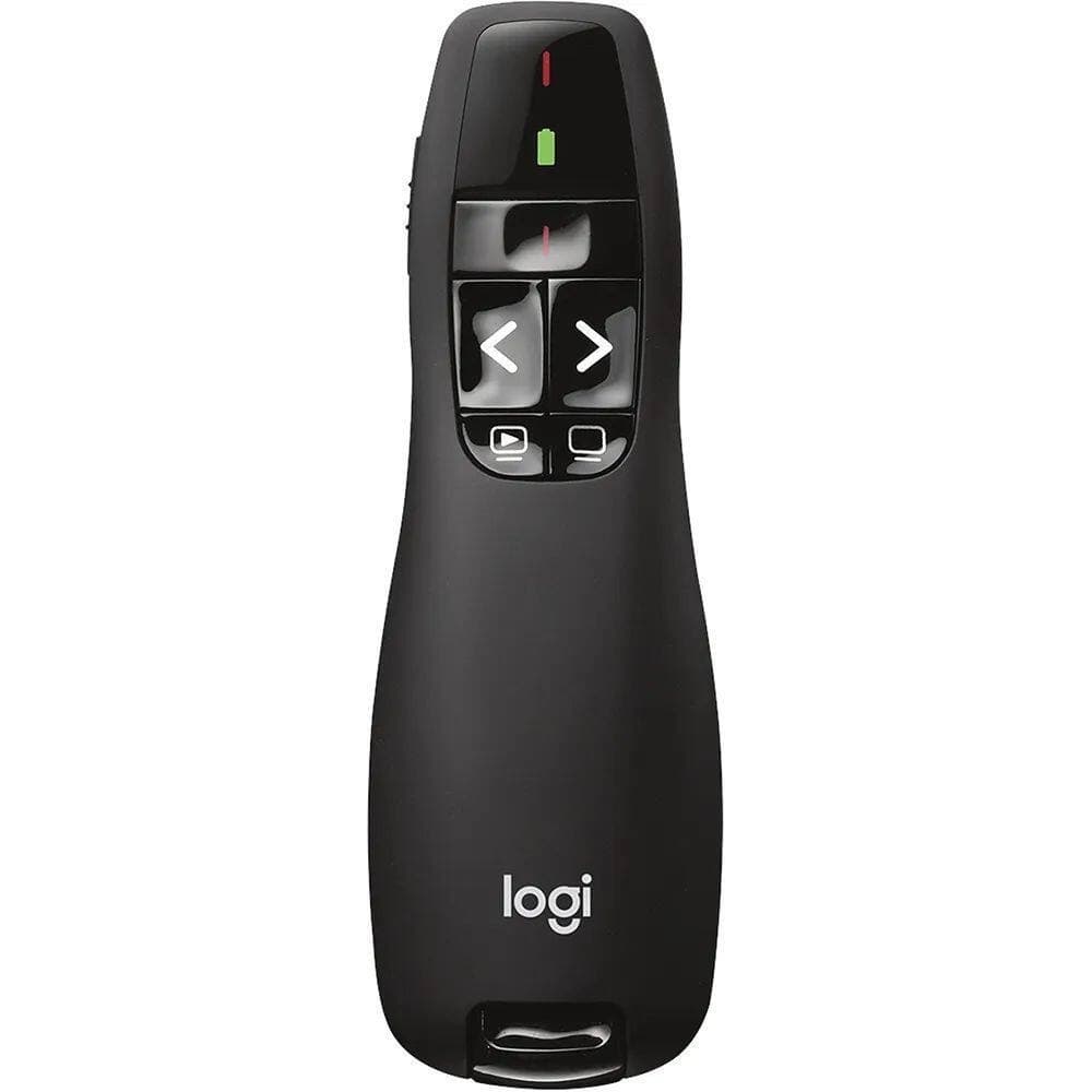 Apresentador Sem Fio Logitech R400 com Laser Pointer Vermelho e Conexão USB