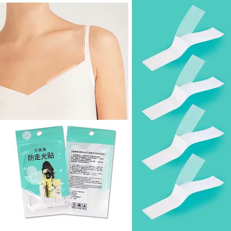 Kit 108 Fitas Fashion Adesiva Dupla Face Esconde Alça Decote