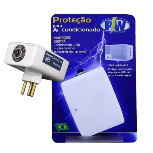 PROTETOR DE RAIO  PARA AR CONDICIONADO BIVOLT - 20A PW - CONTRA QUEDA DE ENERGIA
