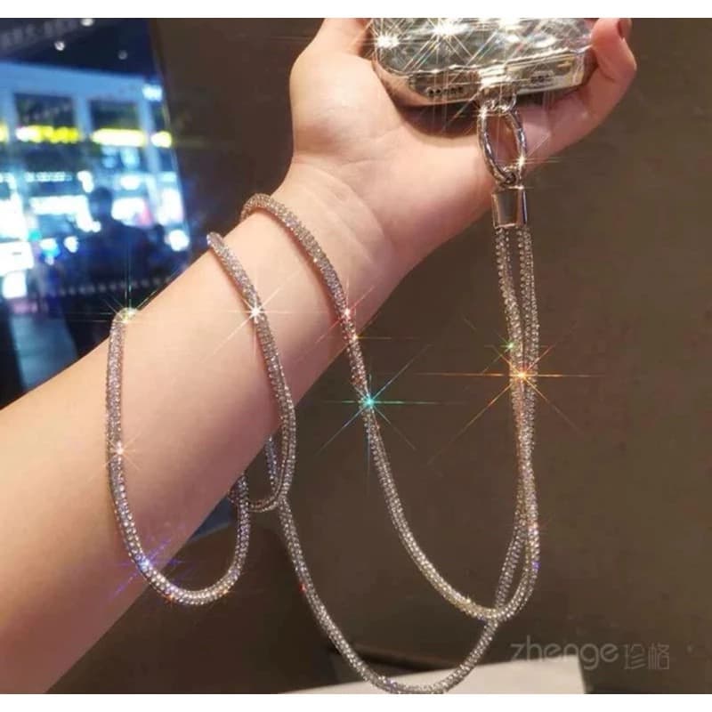 Celular Cordão Proteção para Celular com Brilho Resistente Contra Roubo 65MM 20MM