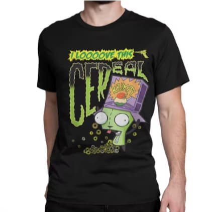 Camiseta Camisa Blusa Algodão Unissex Team Zim T-Shirt for Men Women Invader ZIM Alien