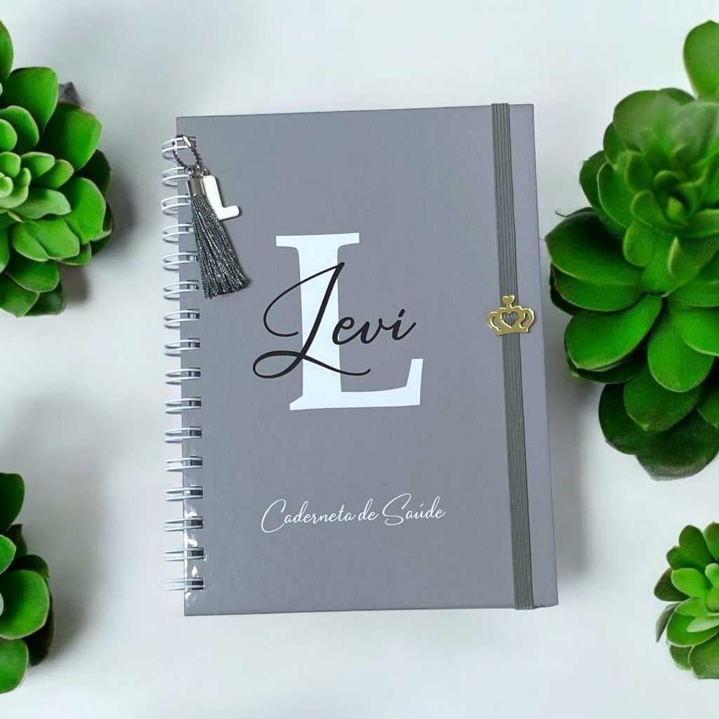 Caderneta de Vacinação Personalizada com nome Minimalista Diversos Temas