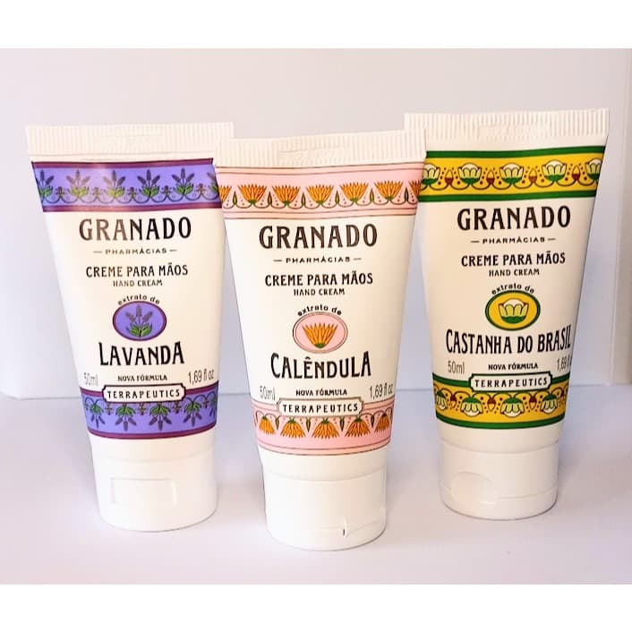 CREME PARA AS MÃOS GRANADO- CALÊNDULA- CASTANHA- LAVANDA-