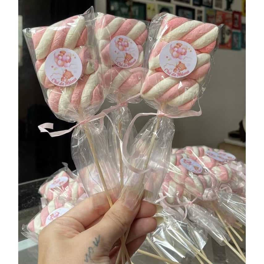 Saquinho Transparente Para Espeto De Marshmallow Suspiro Doces Saco Plástico Pp