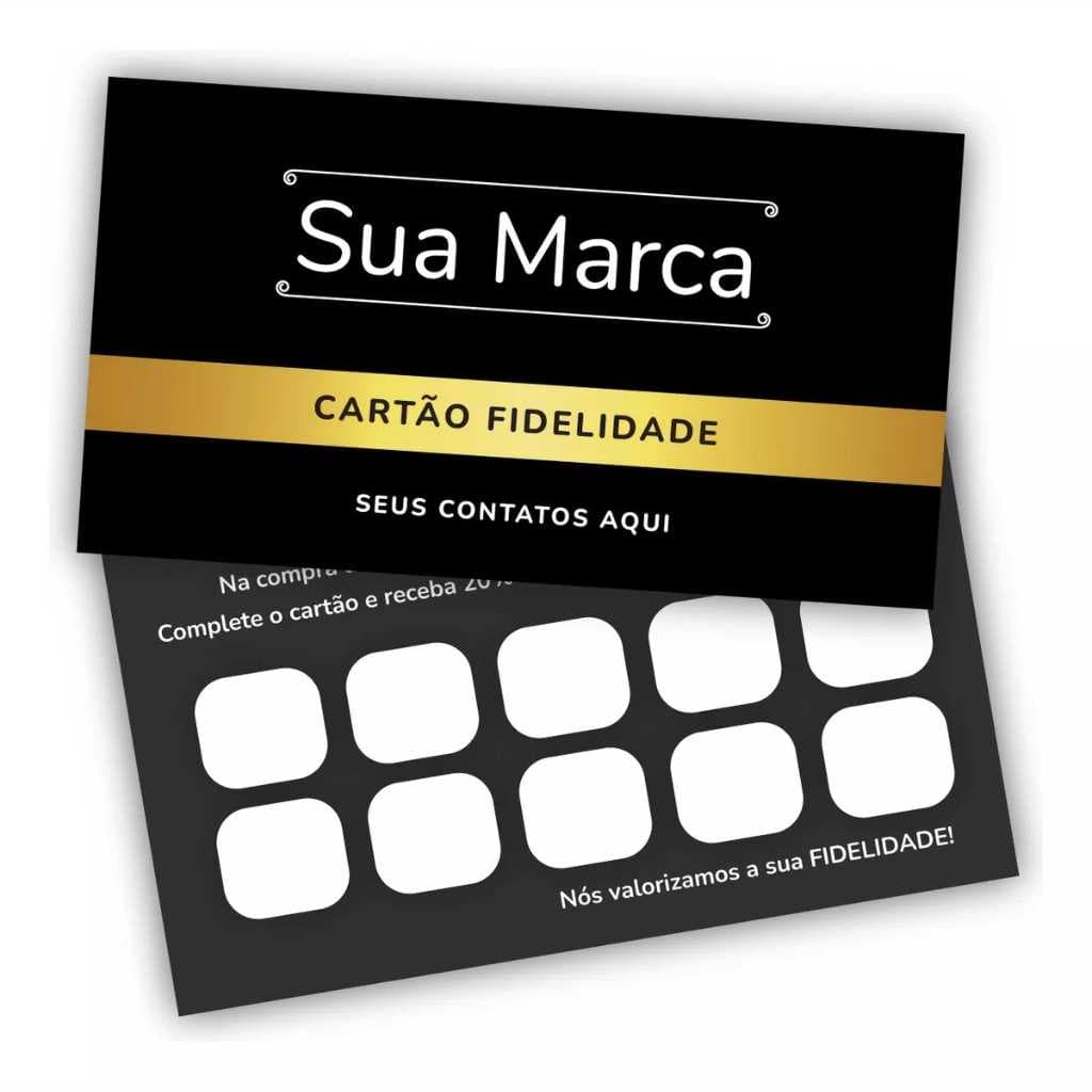 Cartão De Visita / Fidelidade 100 Unid. + Art