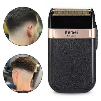 Maquina de barbear Barbeador elétrico sem fio recarregável Kemei Classic Shaver Km 2024 - Bivolt 110v/220v