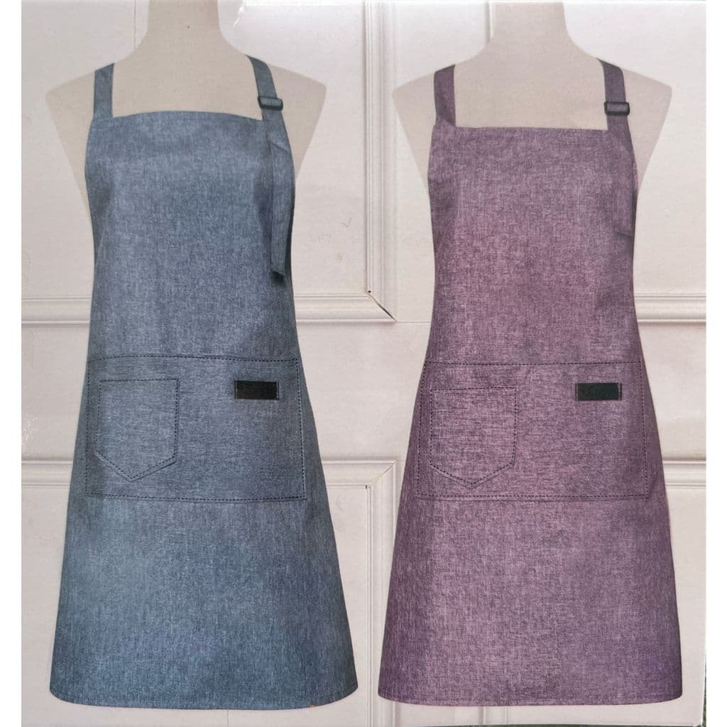 Avental Emborrachado Linho com Bolso Ajustável a Prova d'Agua Acabamento Premium