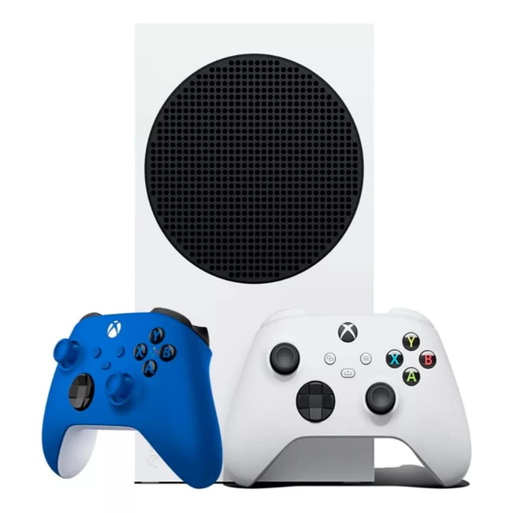 Console Xbox Series S 512GB Branco + Controle (Shock Blue) | Pronto Entrega