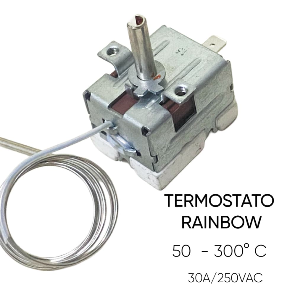 Termostato Modelo Rainbow Para Tacho De Fritura 50/300 Graus 30 Amperes