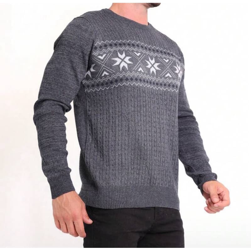 Outono e Inverno SUN CAI sueter tricot masculino casaco blusa de frio gola redonda manga longa blusa de Lã