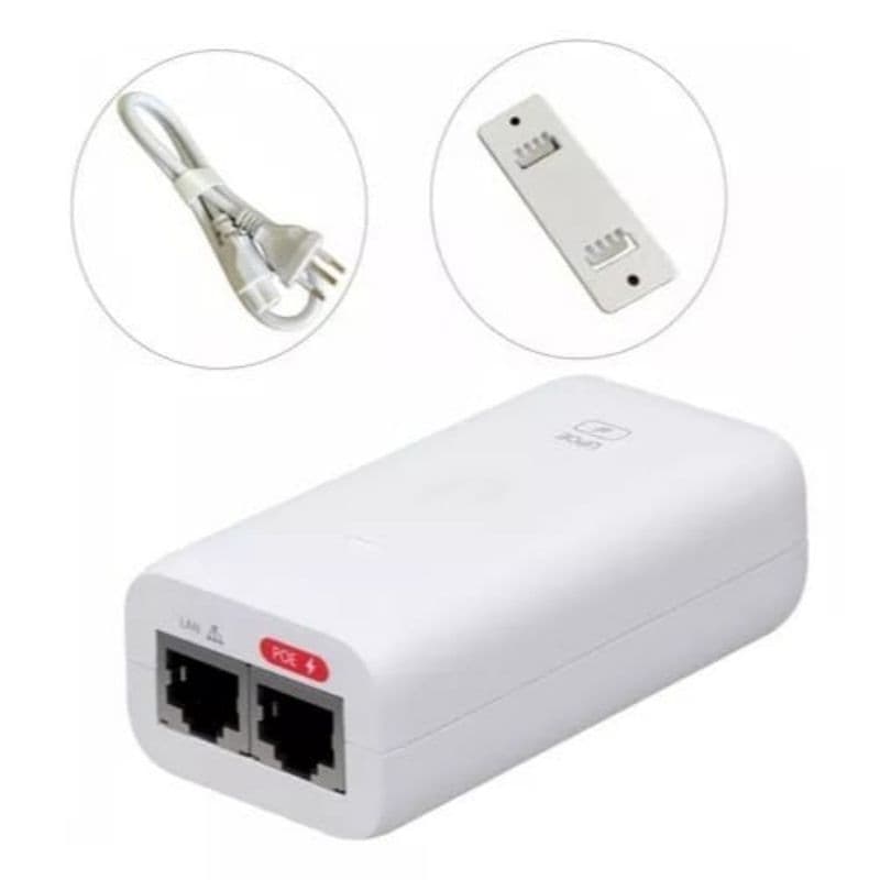 Fonte 24v PoE Ubiquiti com suporte a PoE passivo modelo gp-a240-050g, Gigabit AC, com cabo de energia no padrão BR