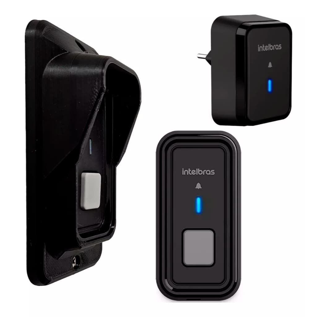 Campainha Sem Fio Intelbras Cib101s Com Protetor Antifurto