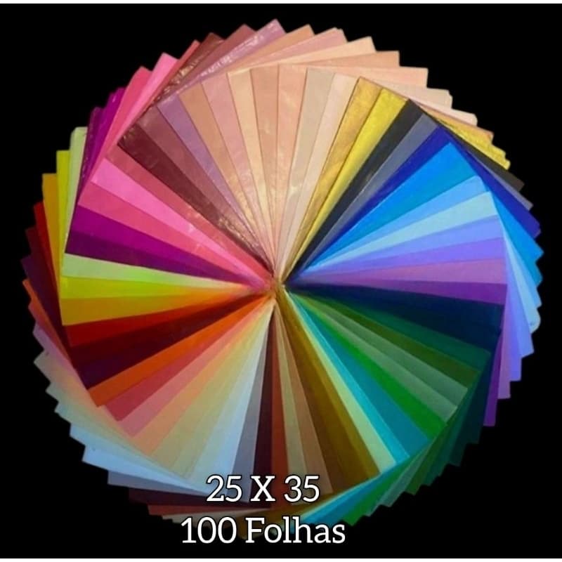 Papel de Seda 25x35 Pct 100 Folhas,Embrulhos,Presentes,Rococó e Pipas