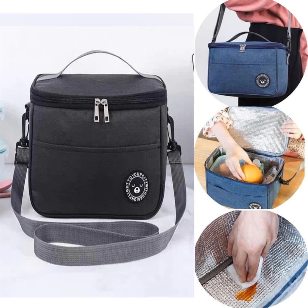 Bolsa Térmica Portátil de Grande Capacidade Moderno e Impermeável Ideal Para Lanches, Marmitas ,Trabalho,Passeios