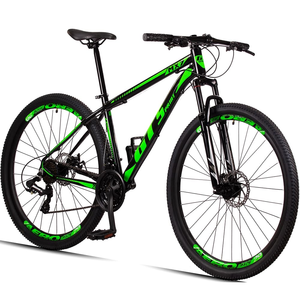 Bicicleta  Aro 29 GT Sprint MX7 21V index Freio Disco Alumínio Suspensão Aero MTB