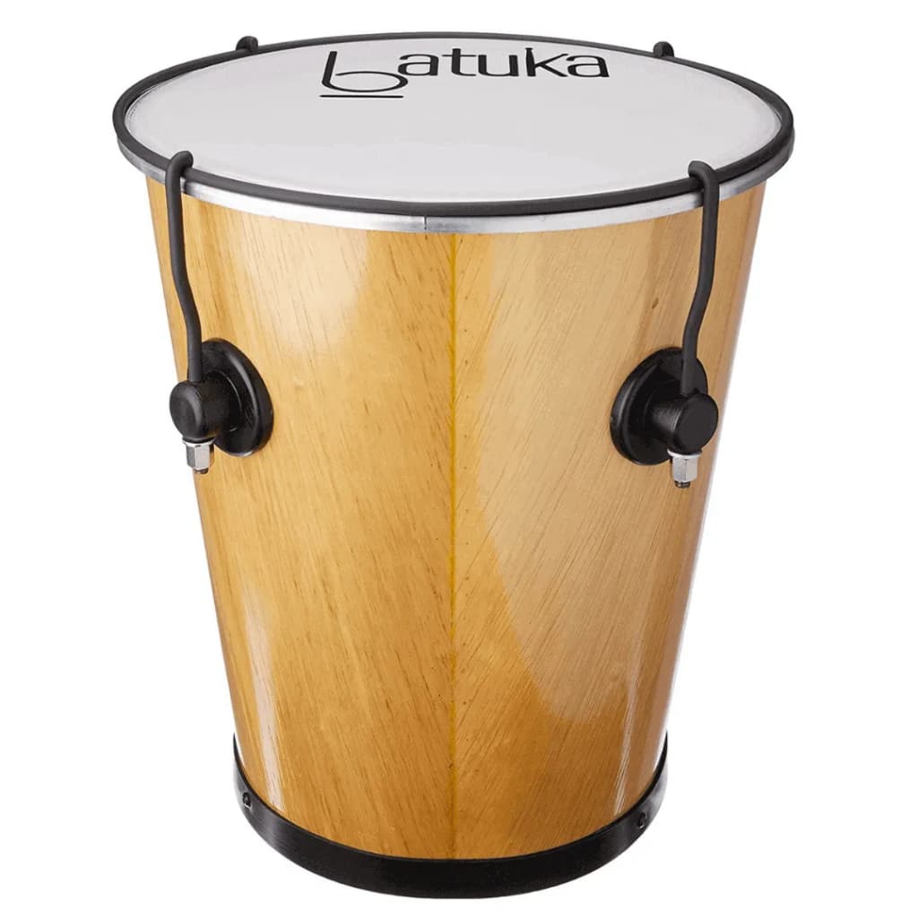 Timba 30x10" Madeira Vernizada 4 Afinações Pele Leitosa Batuka by Luen 60039