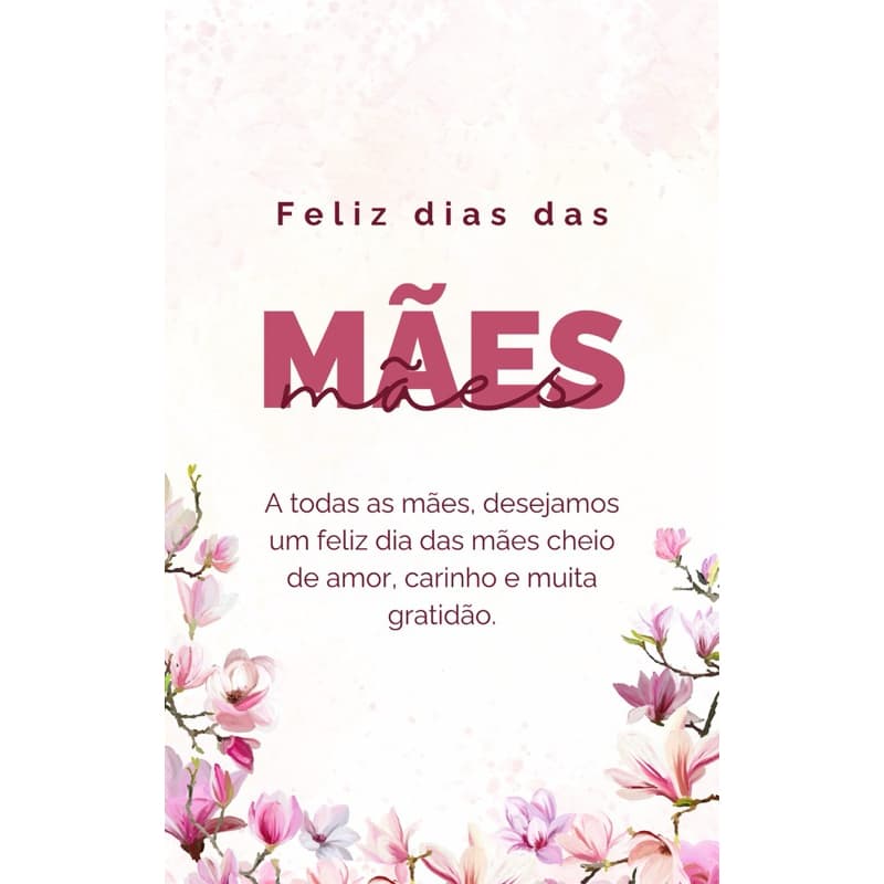 Cartões Postais Feliz dia das Mães - 8.8x14cm