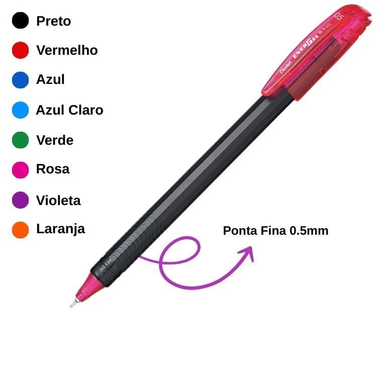 Caneta Energel Makkuro 0.5mm BLN415 PENTEL