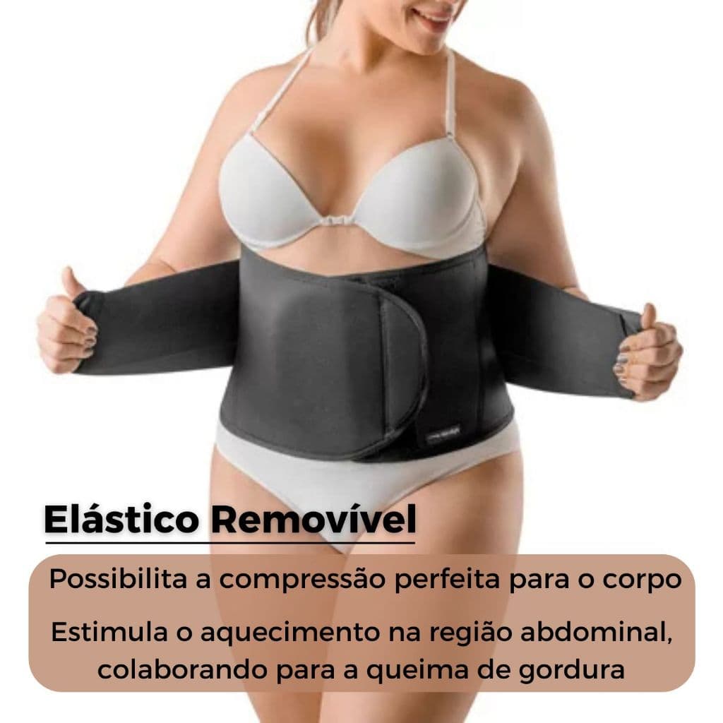 Cinta Modeladora Redutora De Medidas Abdominal Afina Cintura Correção Postural Hidrolight