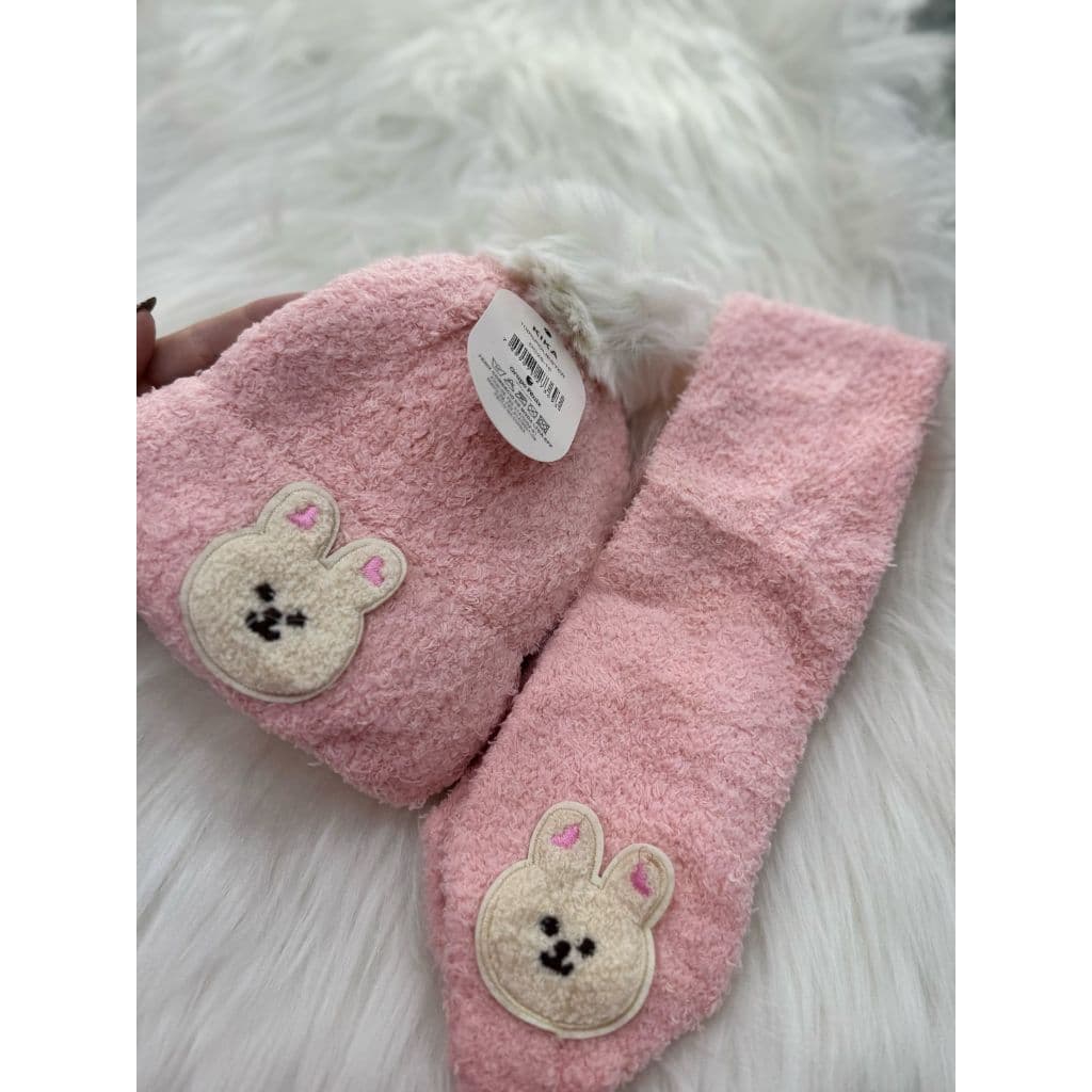 Touca Com Cachecol Infantil De 1 a 4 Anos Unissex