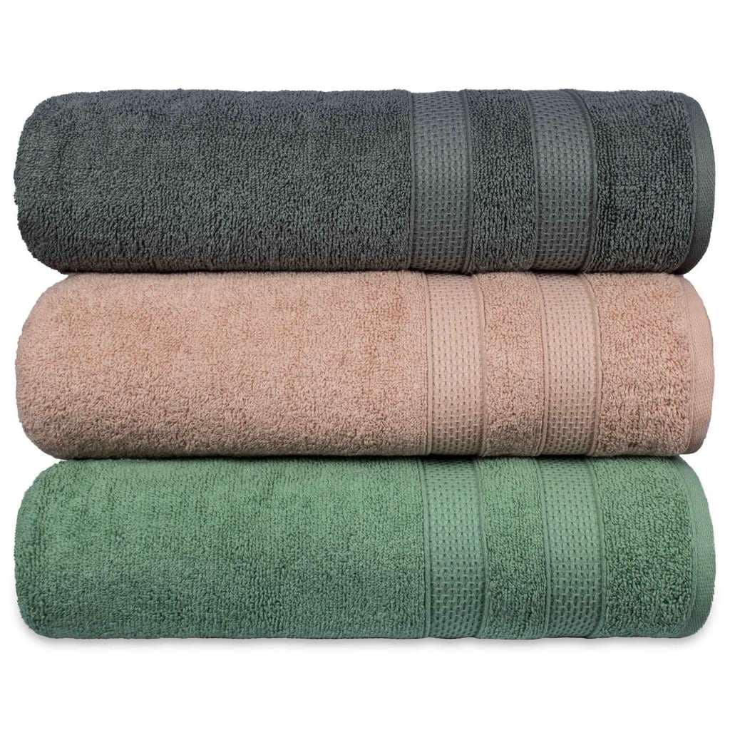 Kit 3 Toalha de Rosto Fio Penteado Extra Macia Comfort