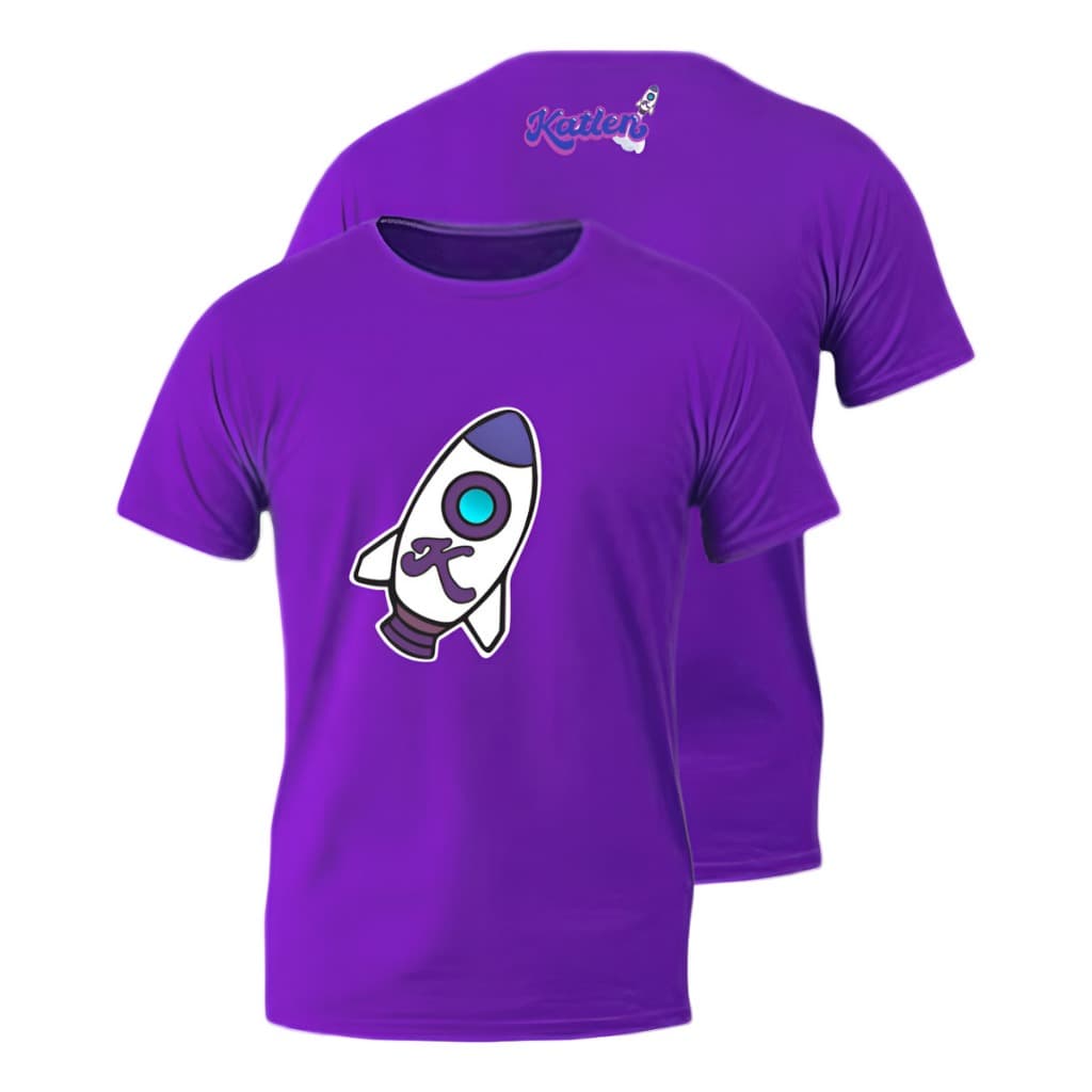 Camiseta Infantil Ketlen Turma dos Rosas Menina Estampa Foguete Camisa Infantil