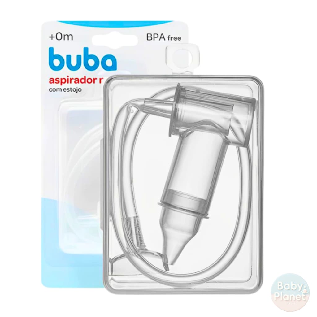 Aspirador Nasal Com Estojo Sucção Com Ponta Original Buba