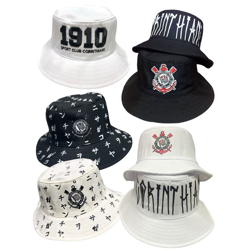 Chapéu Bucket Hat Corinthians Unissex Tamanhos M e G – Conforto, Estilo e Proteção Solar