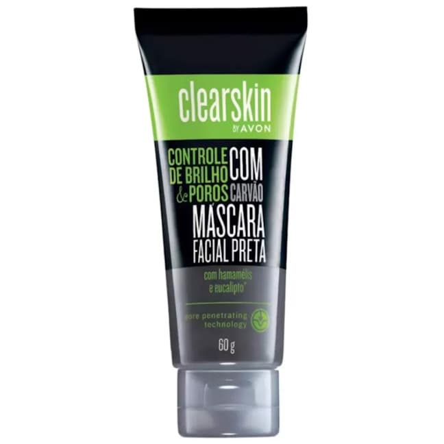 Mascara Facial Avon Clearskin Preta com Carvao