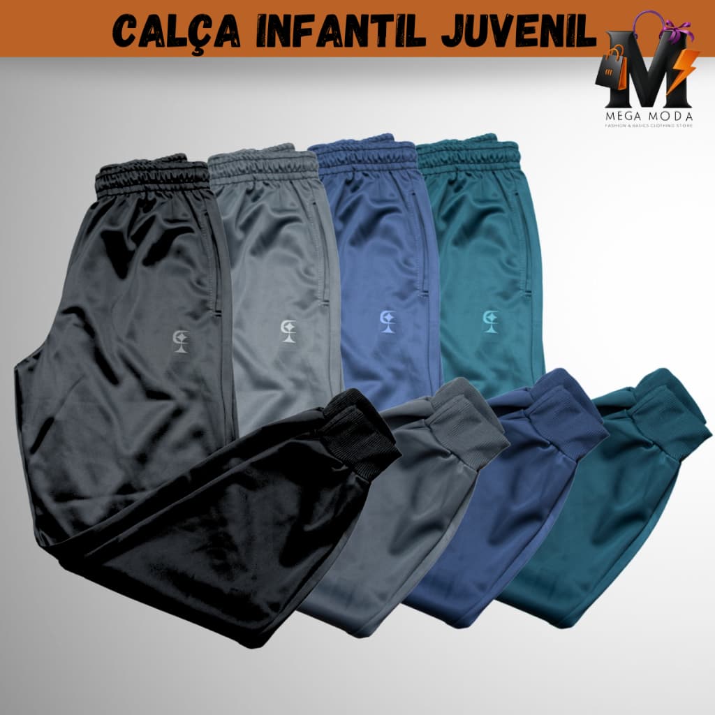 Kit 3 Calça Infantil Juvenil Flanelada Quentinha
