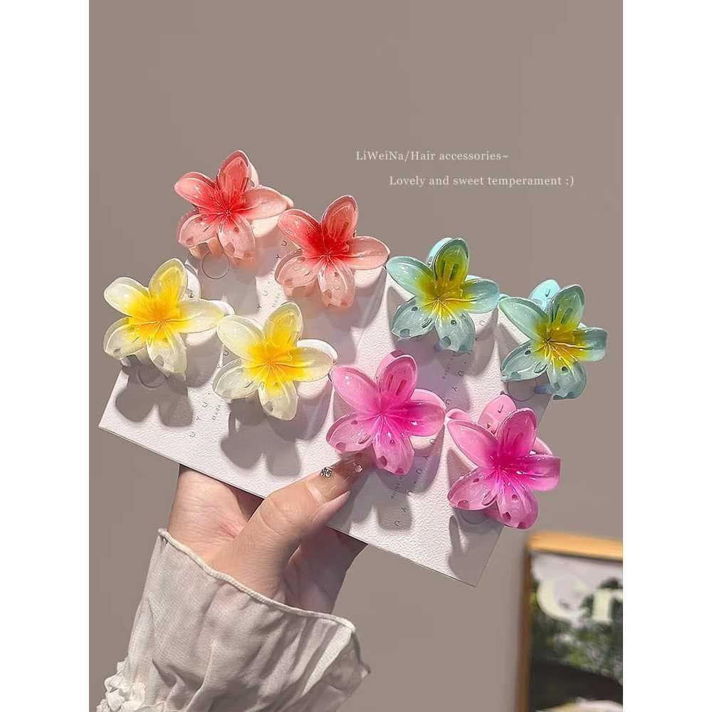 Kit com 12 peça de presilha de flor de cabelo