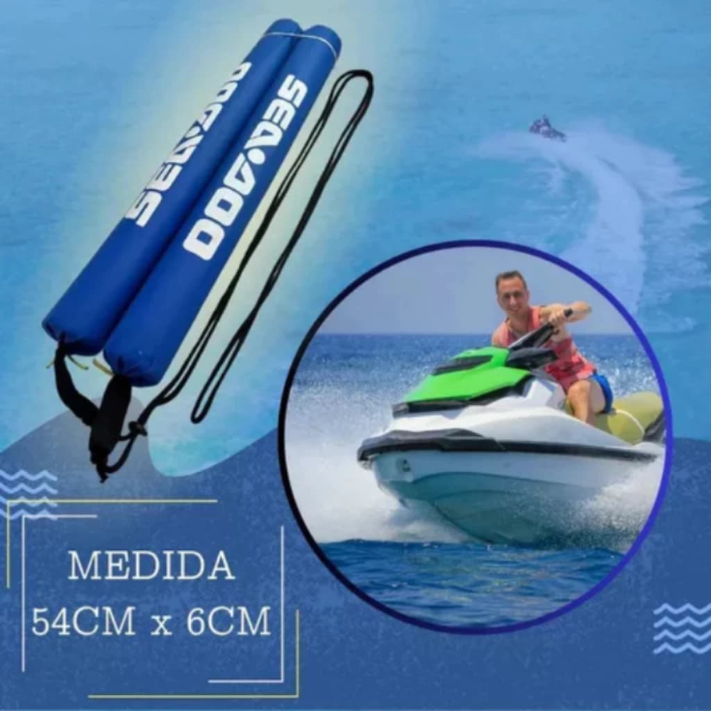 1 PAR DEFENSA PARA JET SKI COM LOGO SEA-DOO BARCO LANCH