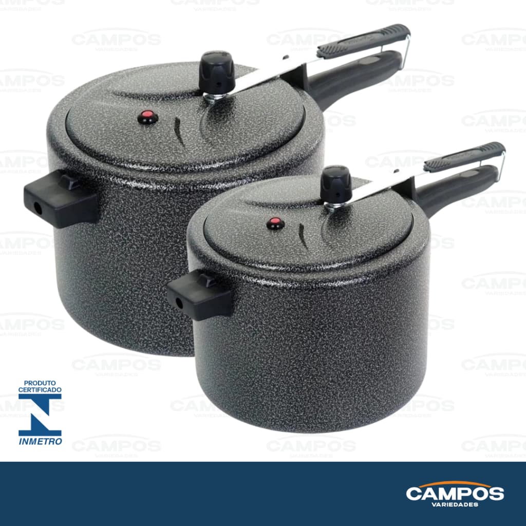 KIT 2 PANELAS DE PRESSÃO ASJ PRETA CRAKEADA VÁRIOS KITS + ENVIO RÁPIDO