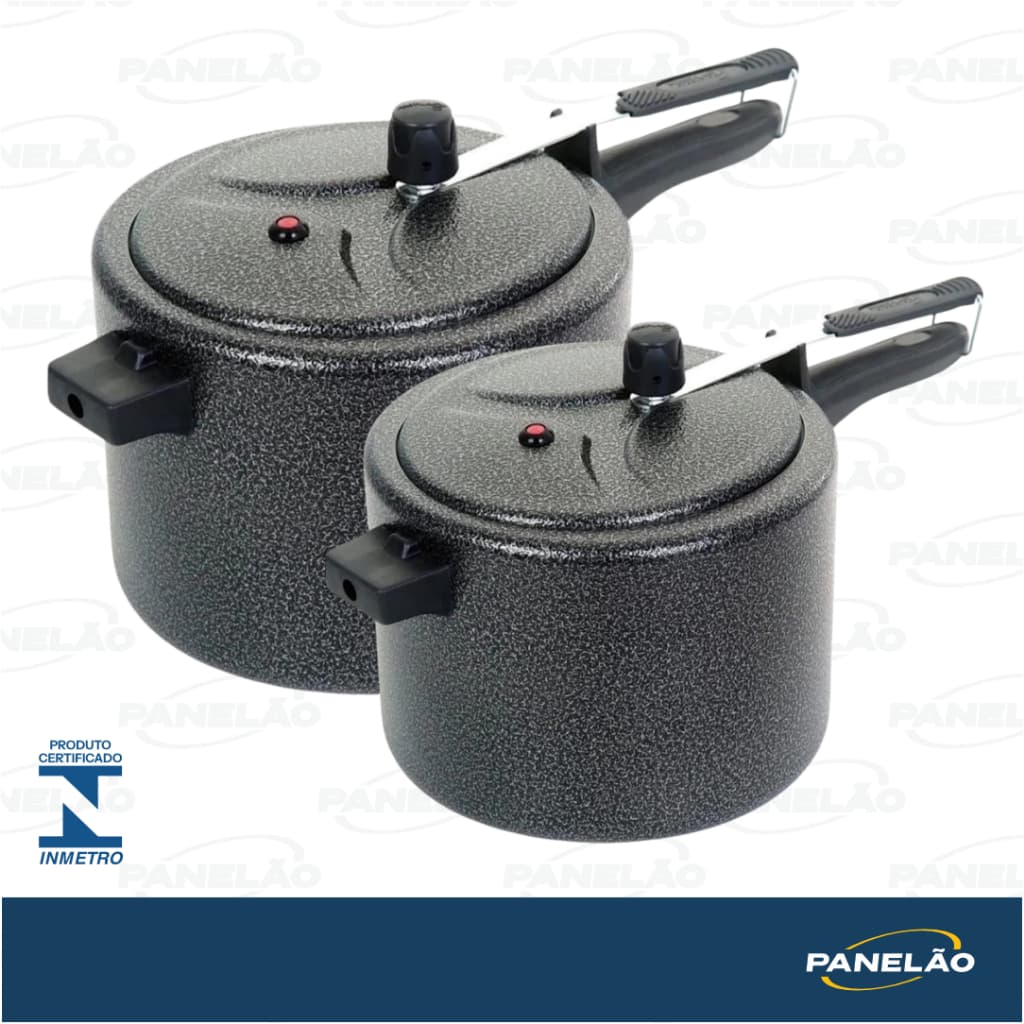 KIT 2 PANELAS DE PRESSÃO ASJ PRETA CRAKEADA VÁRIOS KITS + ENVIO RÁPIDO