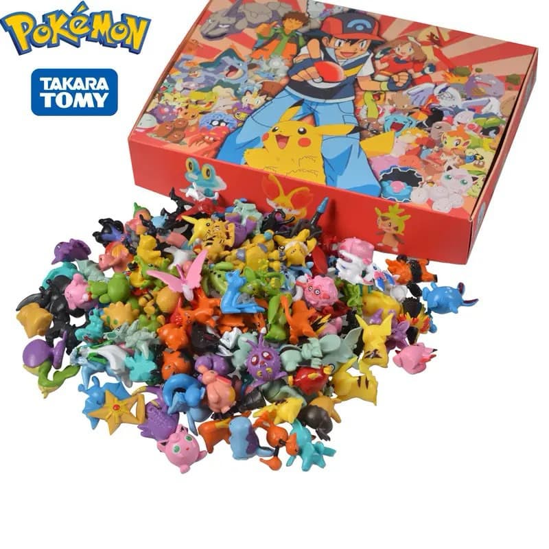 96 Pcs Bonecos Pokémon Sem Repetições Miniaturas Pokemon Coleção Modelo Pokemon Anime Figura Brinquedos Para Crianças