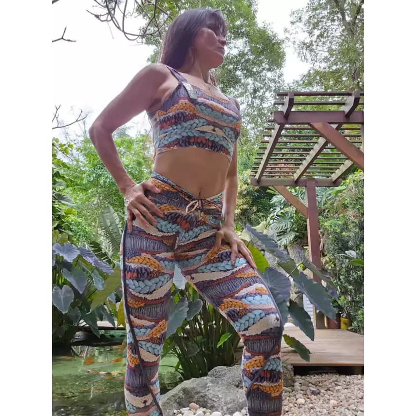 CONJUNTO NAVY LEGGING RECORTE EMPINA BUMBUM E TOP FAIXA EXCLUSIVO