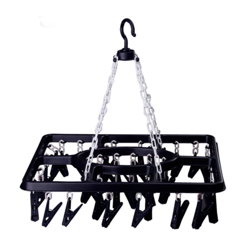 Varal de Roupas Íntimas Quadrado com 20 Prendedores Reforçados Para Calcinha Meia e Cueca AmpePlast